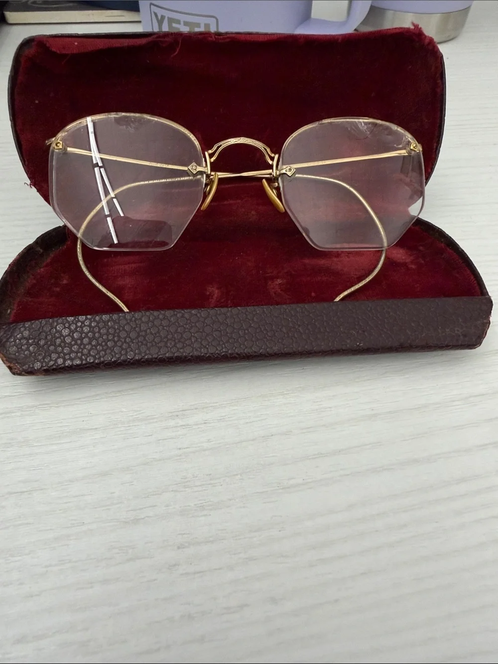 Women's 12K Gold Filled Frame Glasses